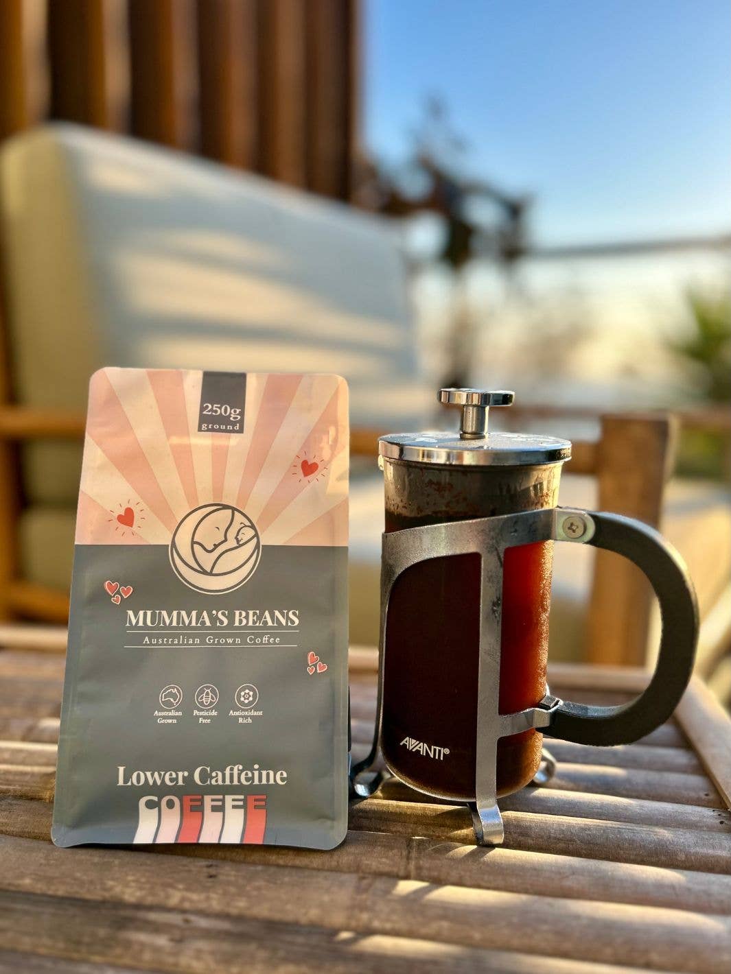 Low Acid Lower Caffeine Australian Grown Coffee