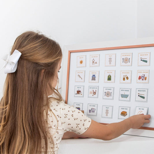 MAGNETIC ROUTINE CARDS - VISUAL SCHEDULE FOR KIDS