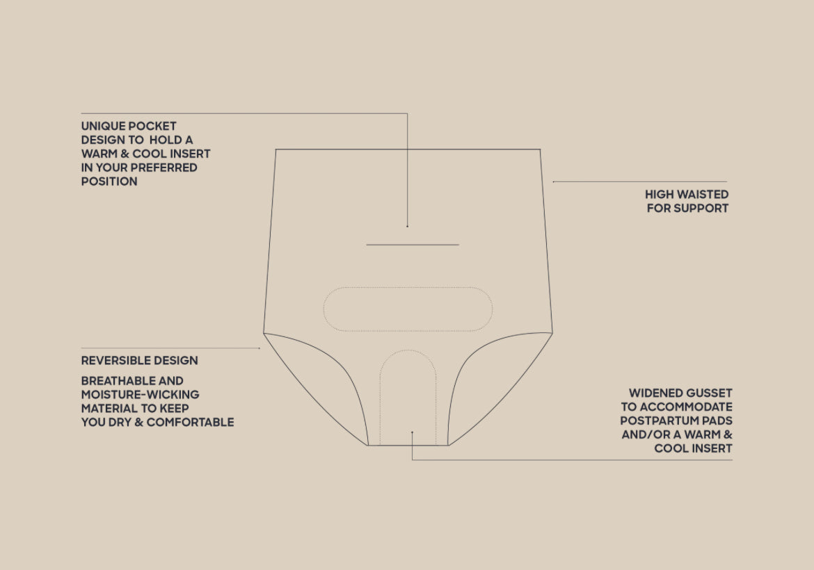 POSTPARTUM BRIEFS - REVERSIBLE