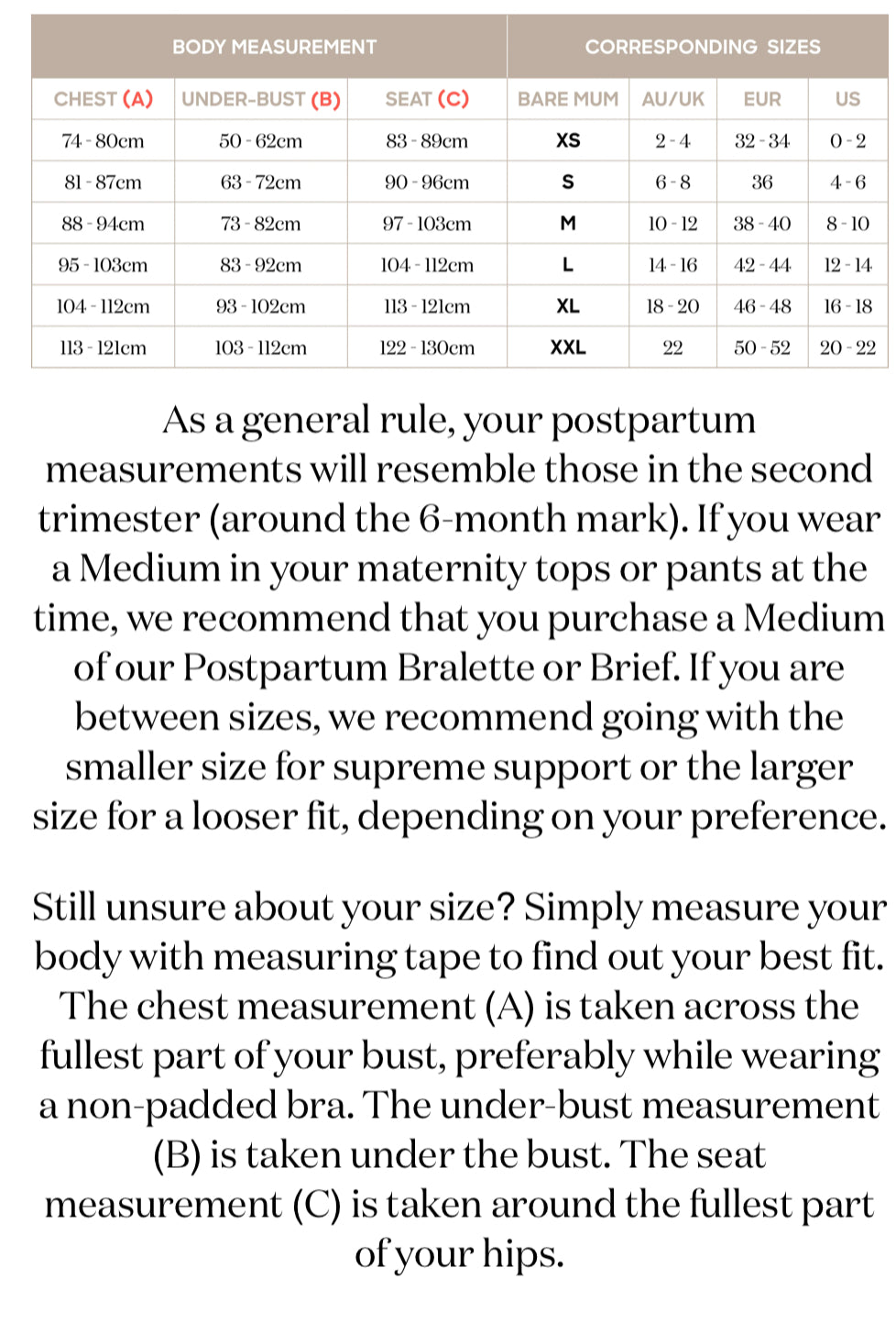 POSTPARTUM BRIEFS - REVERSIBLE