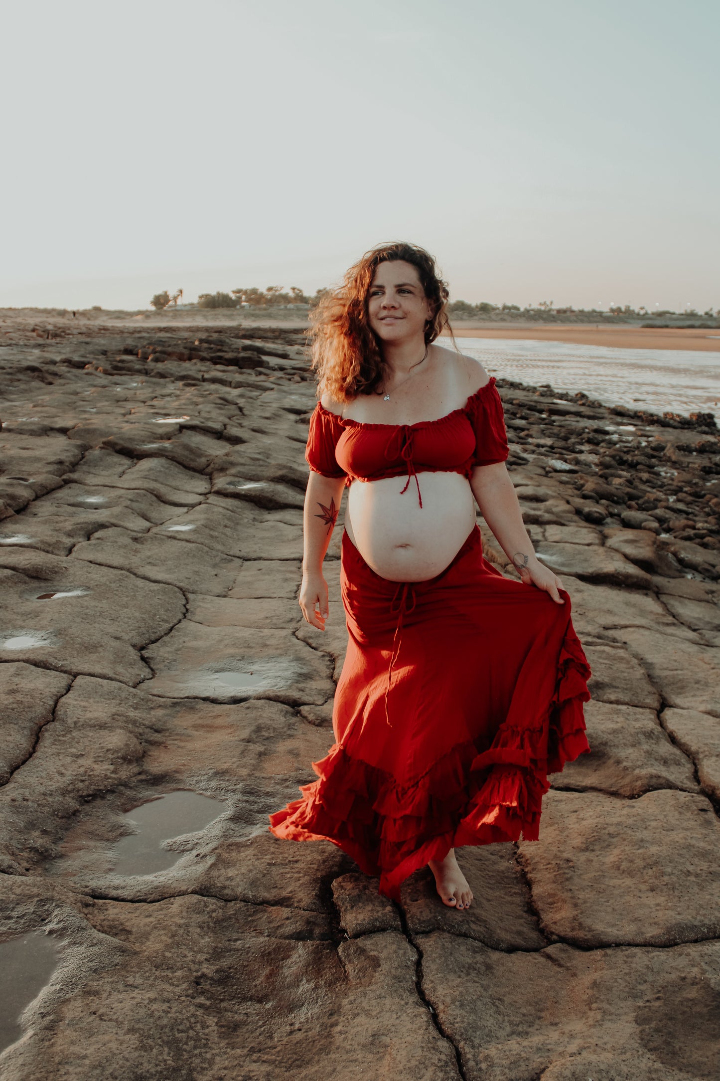 SHORT SLEEVE FRINGE TOP & GYPSY SKIRT