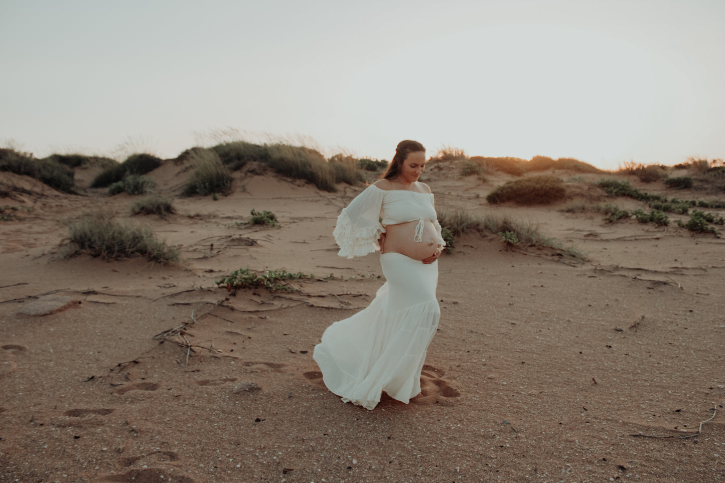 LONG SLEEVE FRINGE TOP & WRAP SKIRT