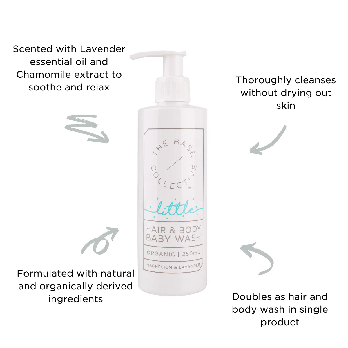 Little by TBC Magnesium & Lavender Hair Body Wash (Baby)