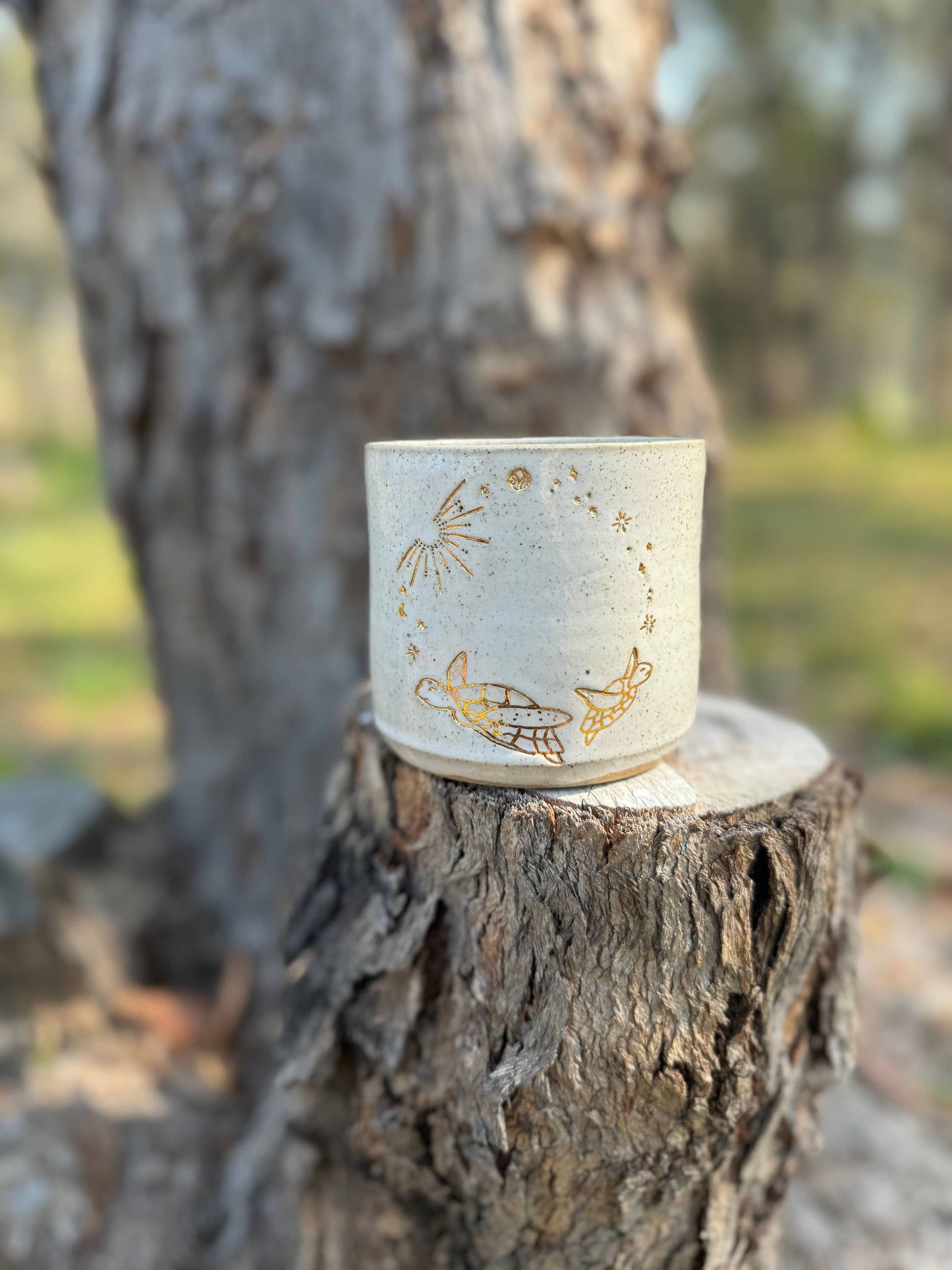 CERAMIC MUG TURTLES IN THE UNIVERSE