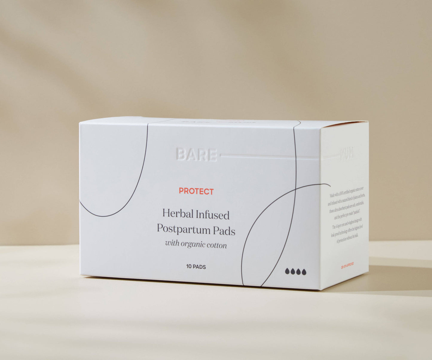 HERBAL INFUSED POSTPARTUM PADS