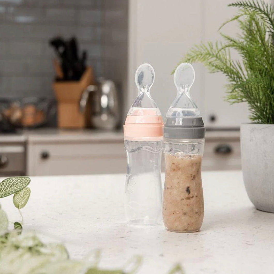 HAAKAA SILICONE BABY FOOD DISPENSING SPOON