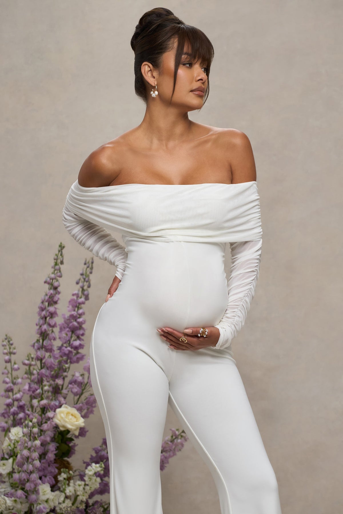 COUNTDOWN WHITE MESH JUMPSUIT