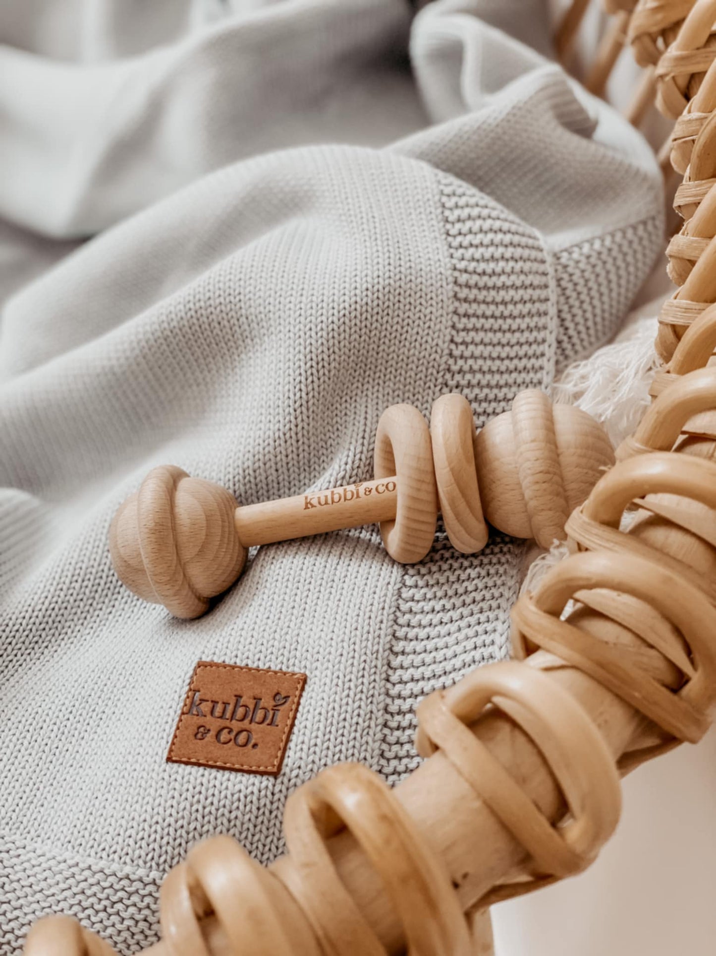 Wooden Teether Rattle