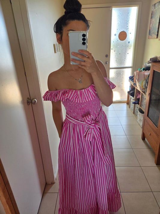 Maldives Ruffle Maxi Dress