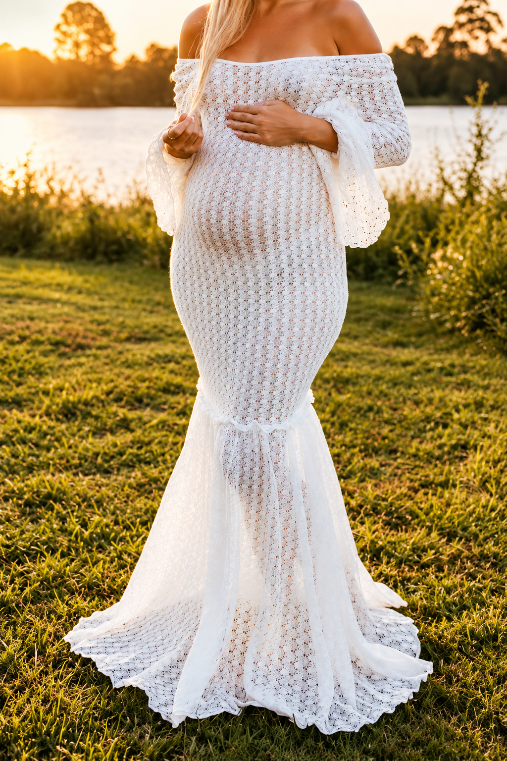 MERMAID CROTCHET MAXI DRESS