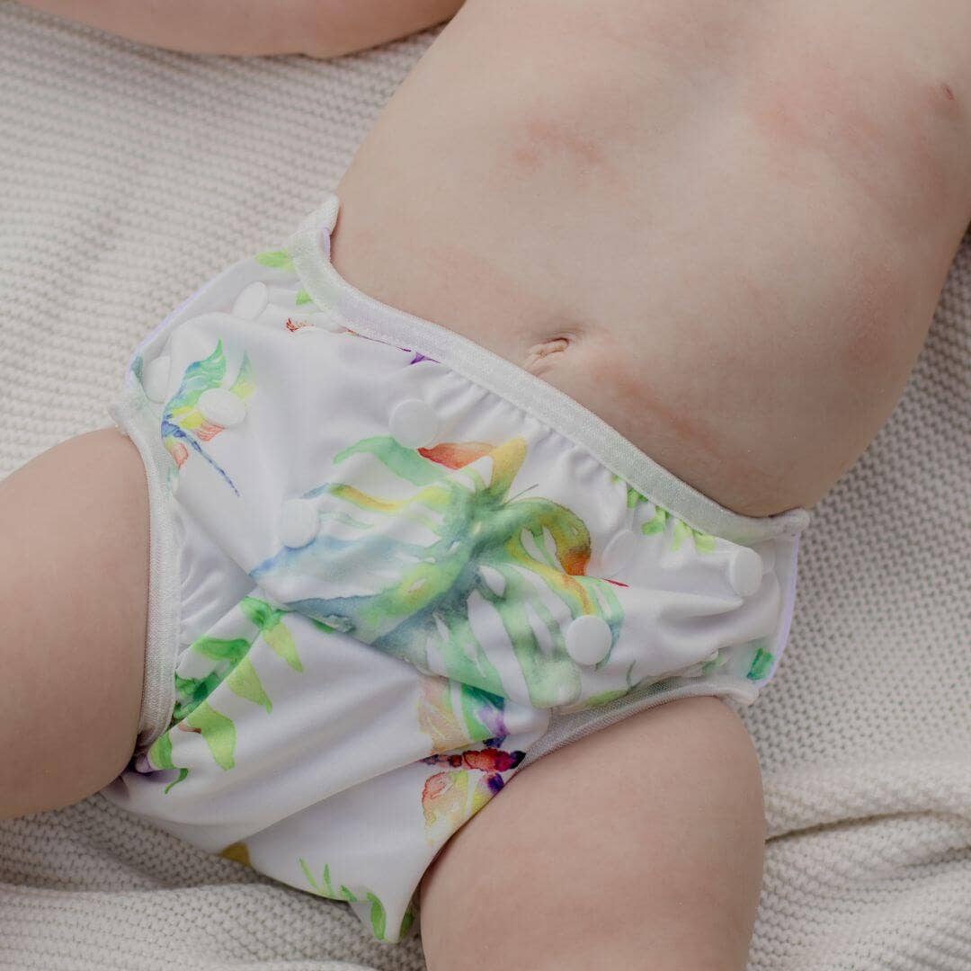 Reusable Swim Nappy - Tropical Gardens | My Little Gumnut