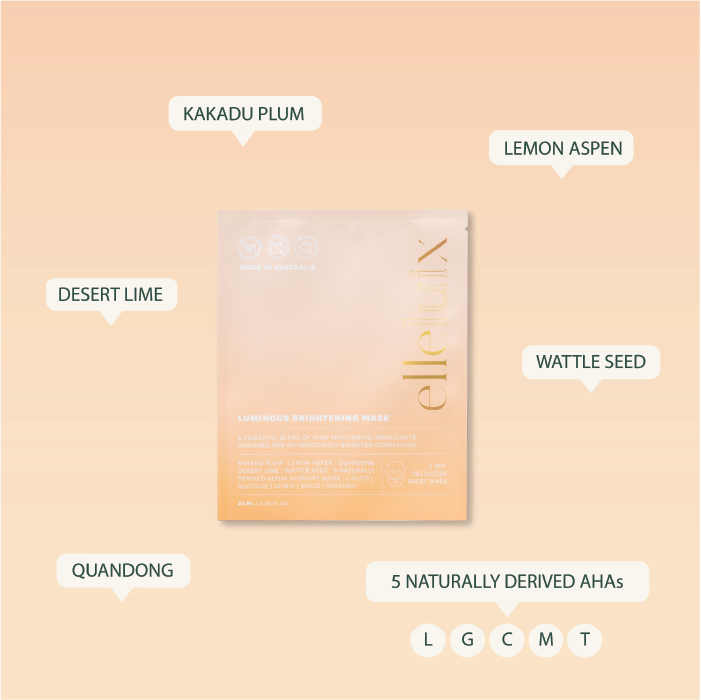 LUMINOUS BRIGHTENING BIO CELLULOSE SHEET MASK