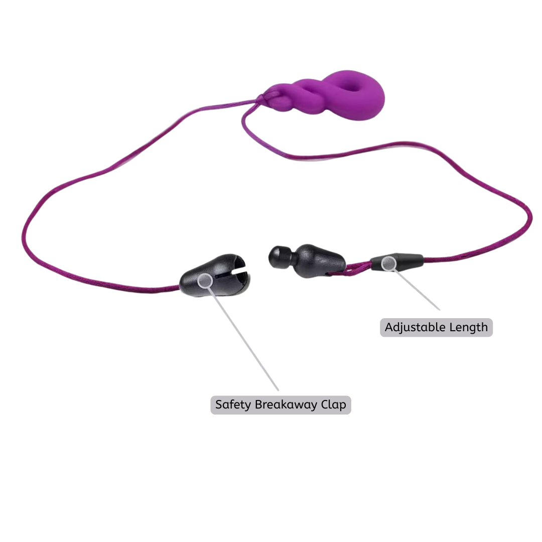 SILICONE SENSORY NECKLACE TWIST PENDANT
