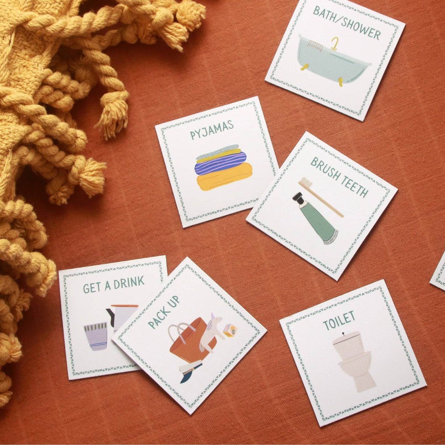 MAGNETIC ROUTINE CARDS - VISUAL SCHEDULE FOR KIDS