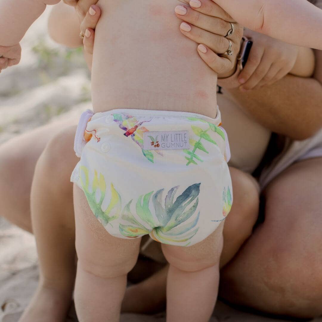 Reusable Swim Nappy - Tropical Gardens | My Little Gumnut