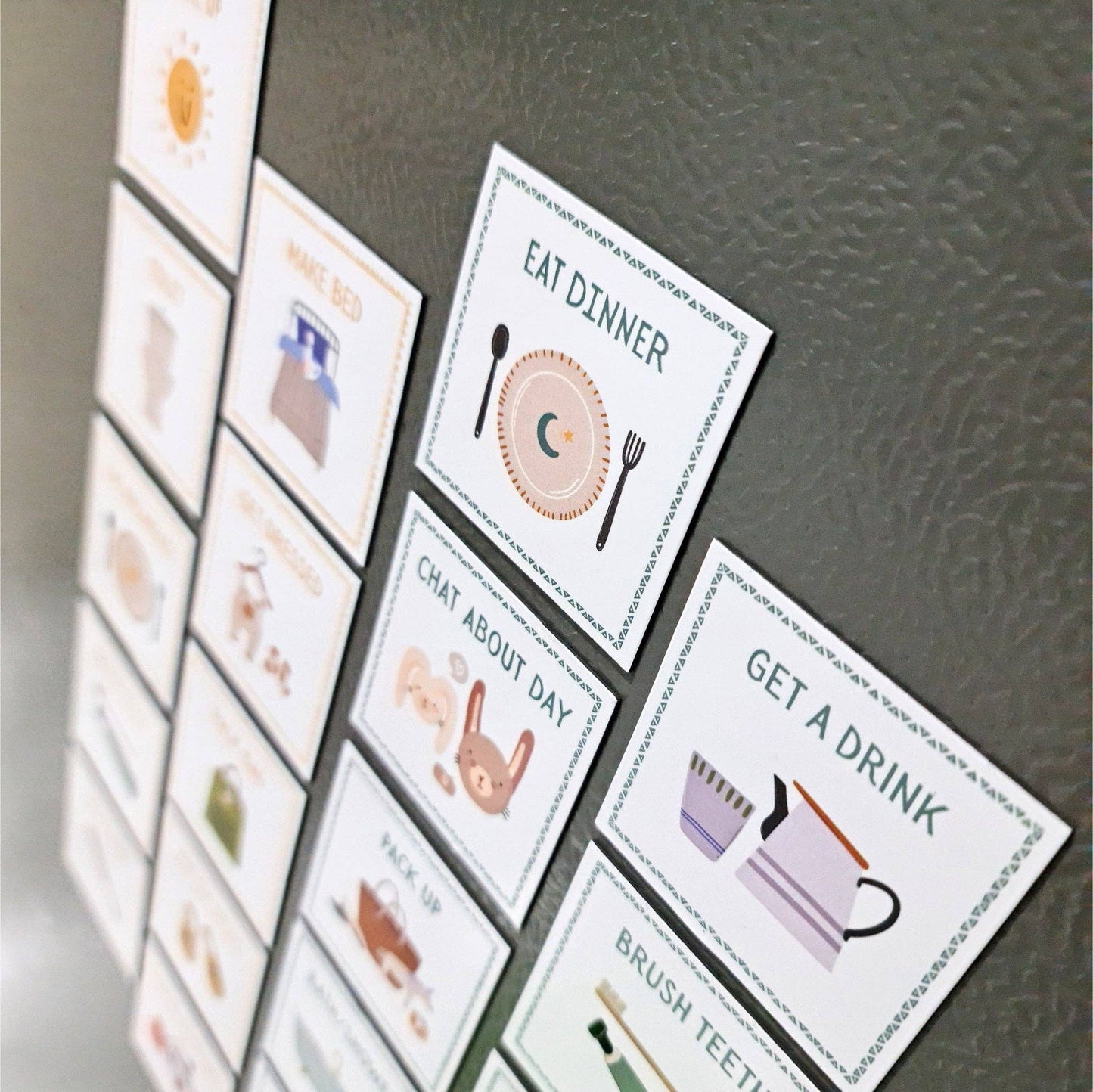 MAGNETIC ROUTINE CARDS - VISUAL SCHEDULE FOR KIDS