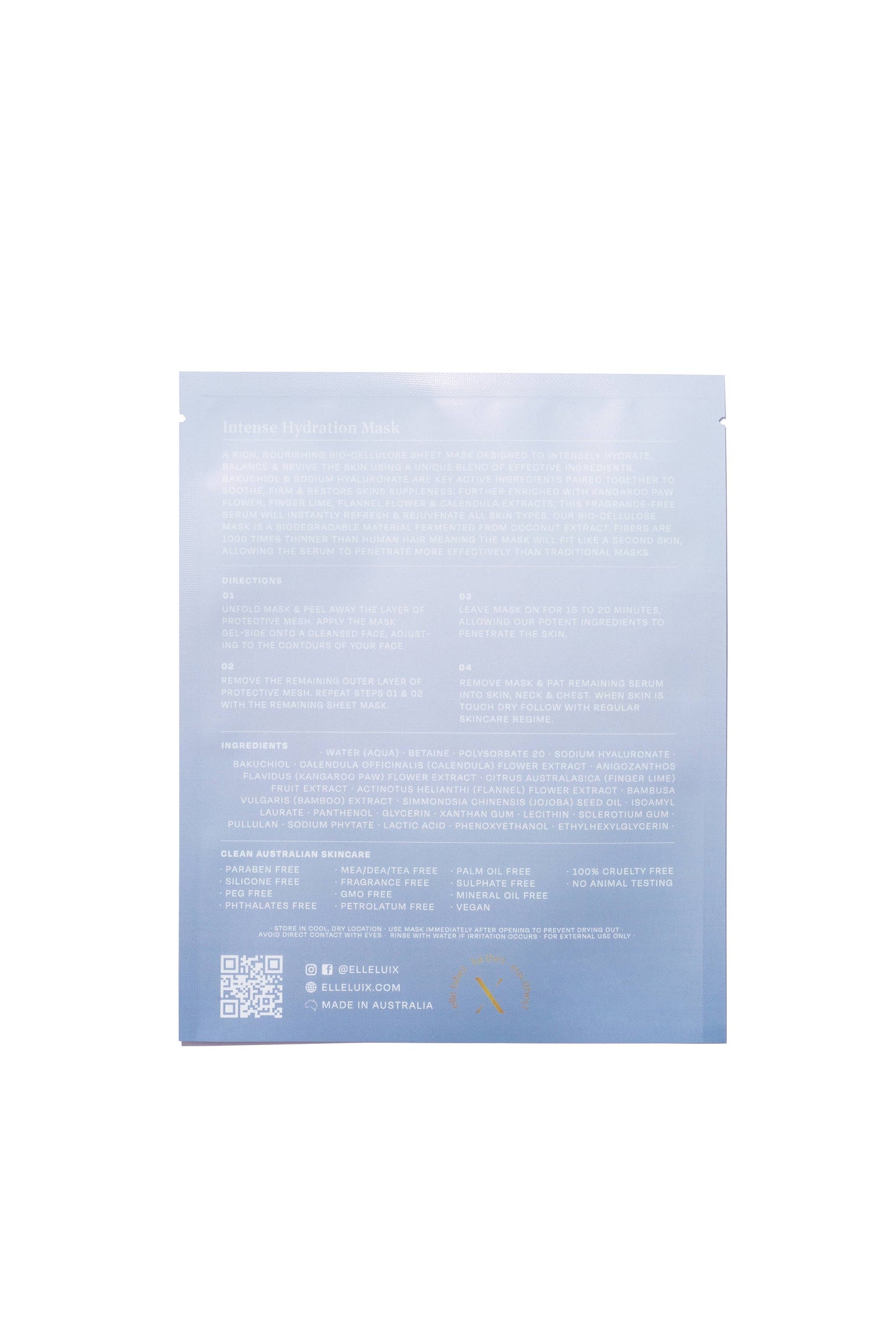 INTENSE HYDRTION BIO CEELULOSE SHEET MASK