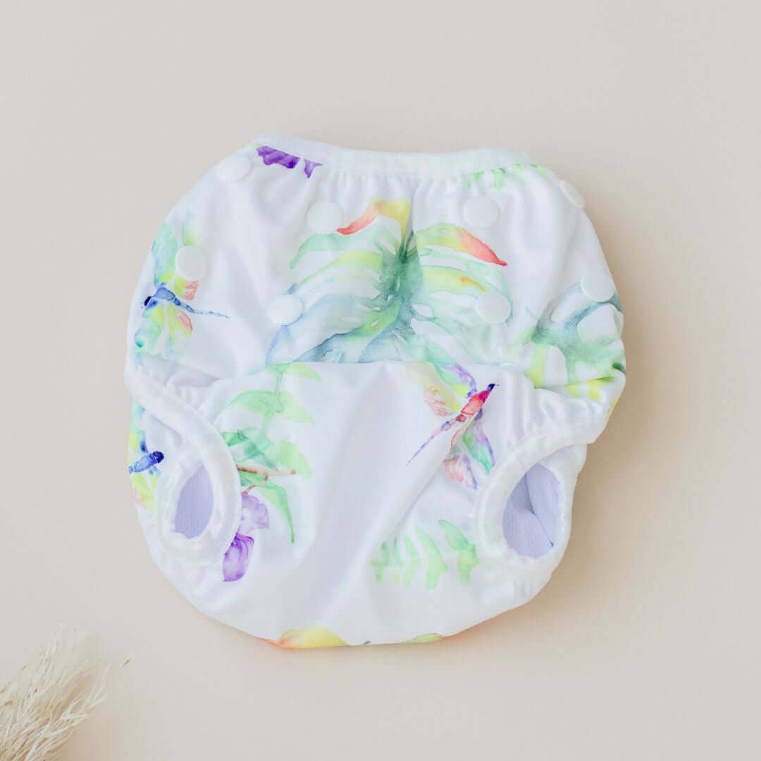Reusable Swim Nappy - Tropical Gardens | My Little Gumnut