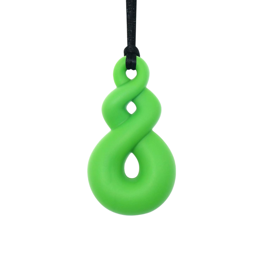 SILICONE SENSORY NECKLACE TWIST PENDANT