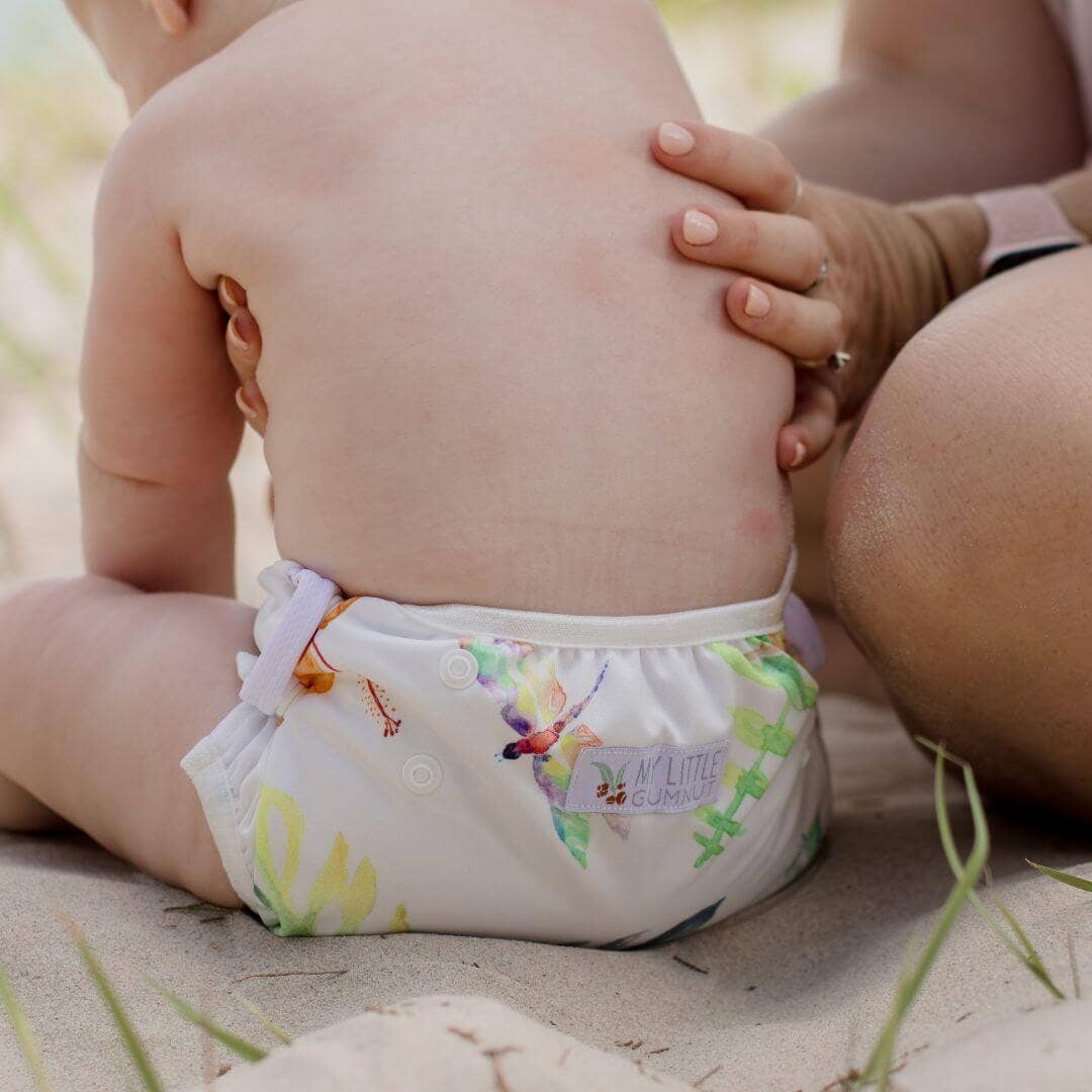 Reusable Swim Nappy - Tropical Gardens | My Little Gumnut