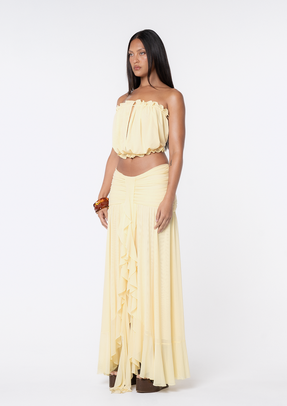 FATE TIE TOP & MAXI SKIRT