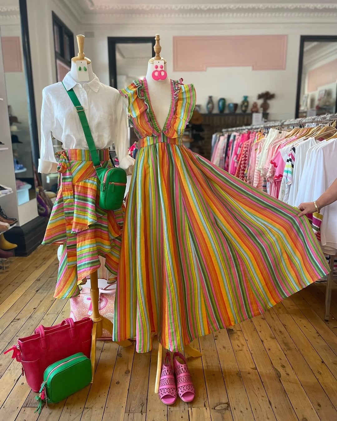 LUONI FRANKIE STRIPE DRESS