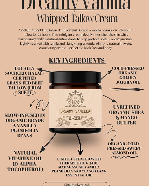 DREAMY VANILLA HALAL TALLOW