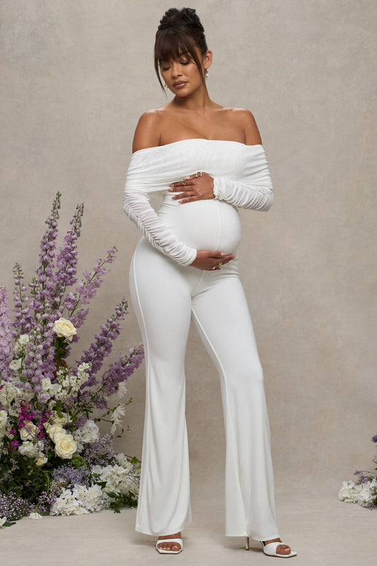 COUNTDOWN WHITE MESH JUMPSUIT