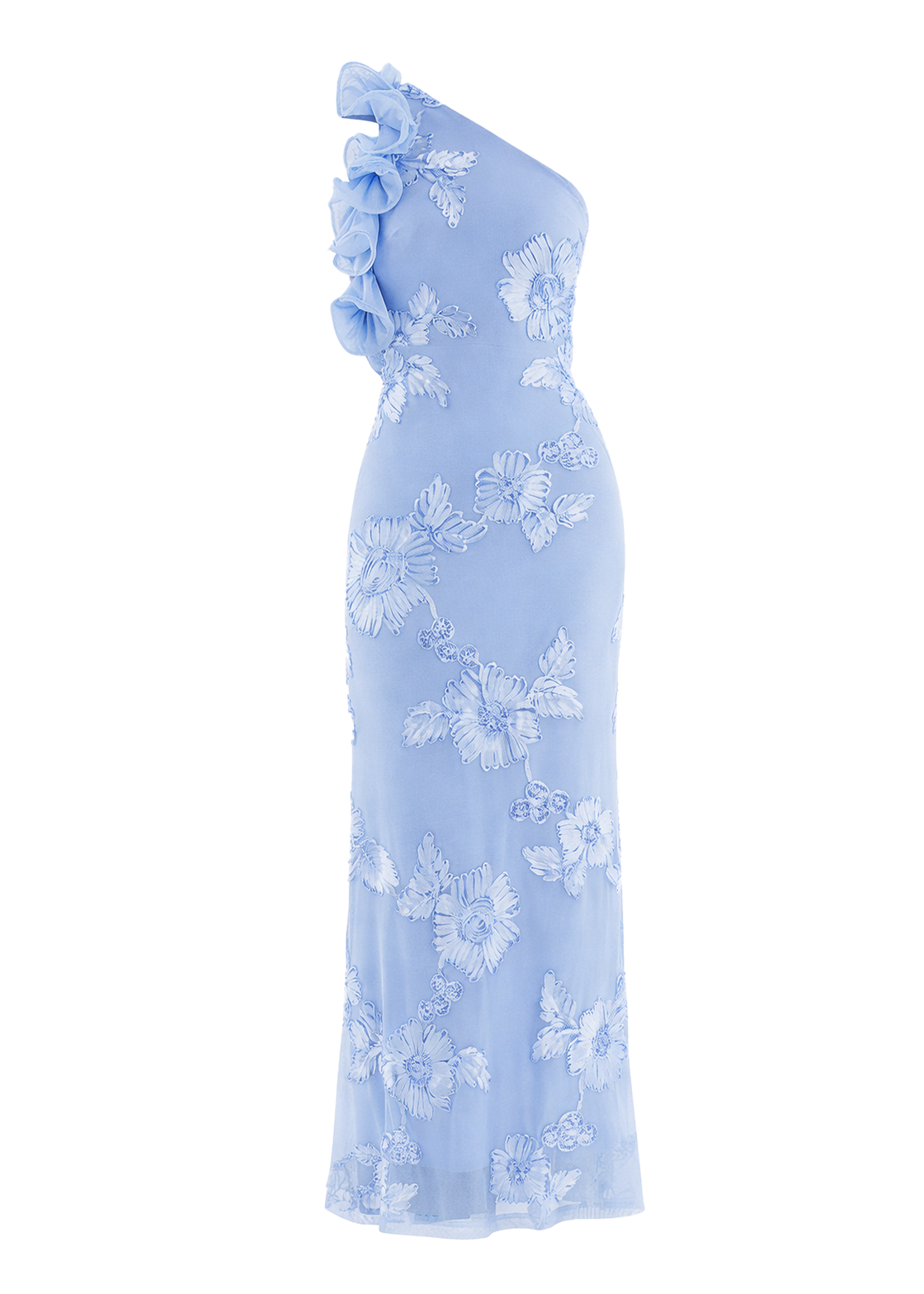 TRIBLY ONE SHOULDER MAXI DRESS