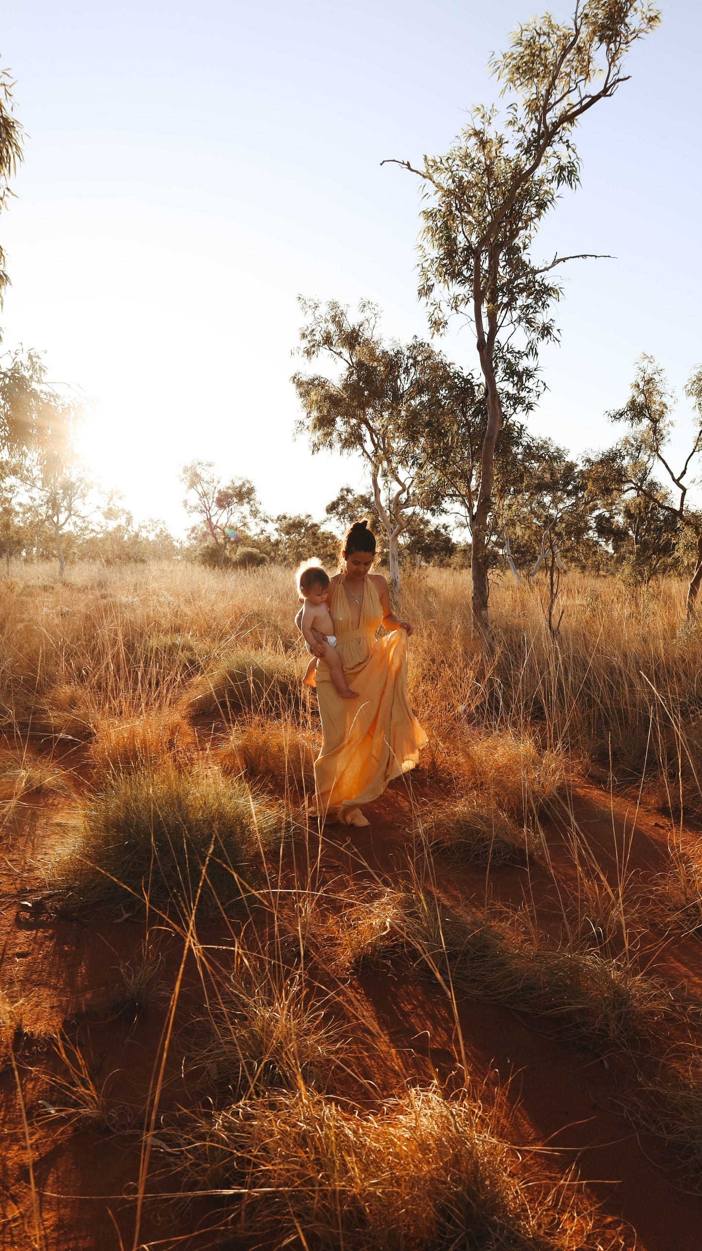 YELLOW PLUNGE DRESS