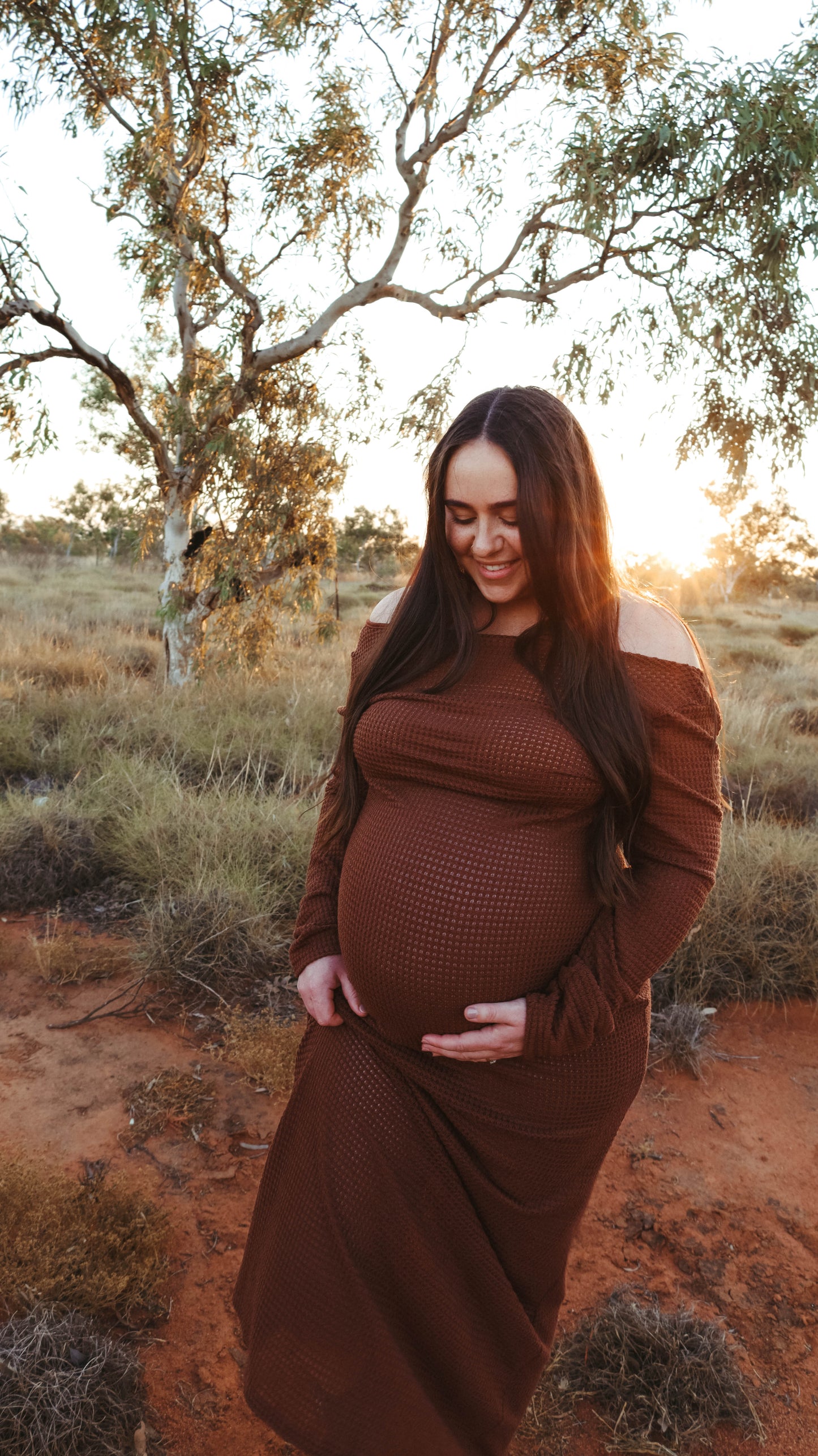 CHOCOLATE KNIT DRESS