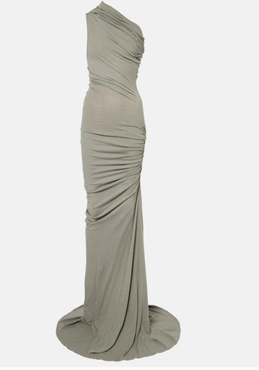 ROUCHED ONE SHOULDER DRESS