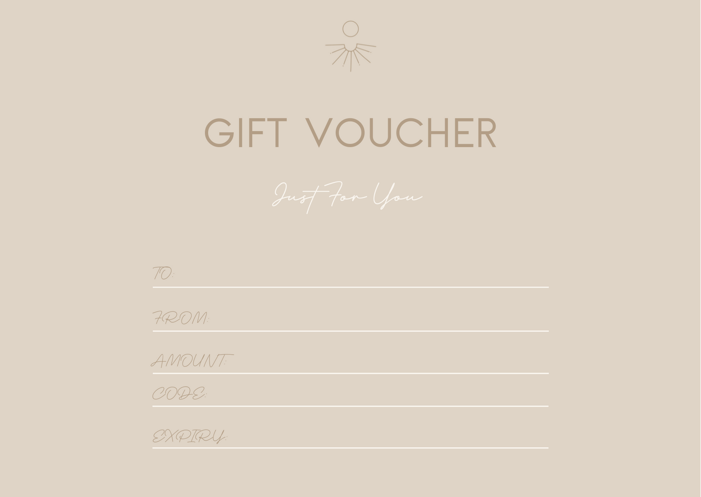 AMIRA & CO GIFT VOUCHER